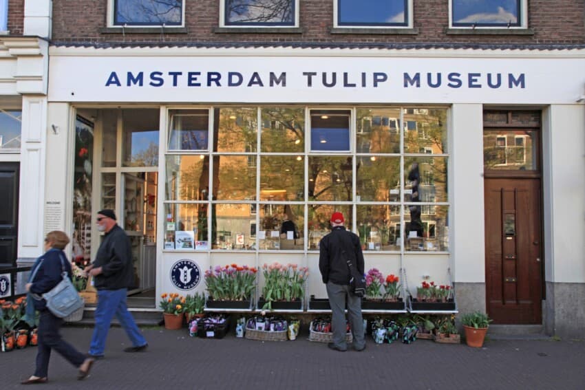 The Amsterdam Tulip Museum on the Prinsengracht in the Jordaan neighbourhood