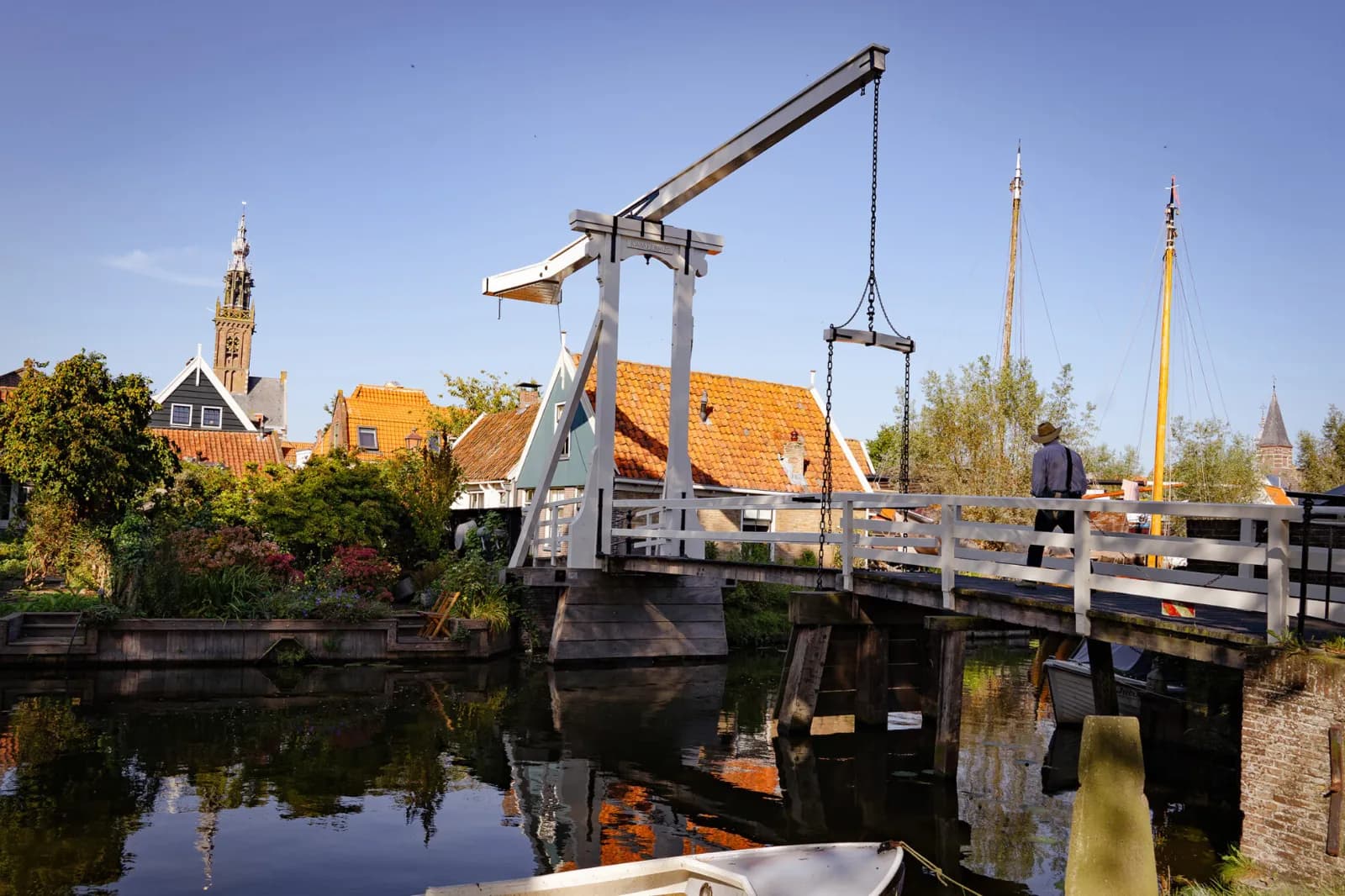 Historic canal in Edam village
