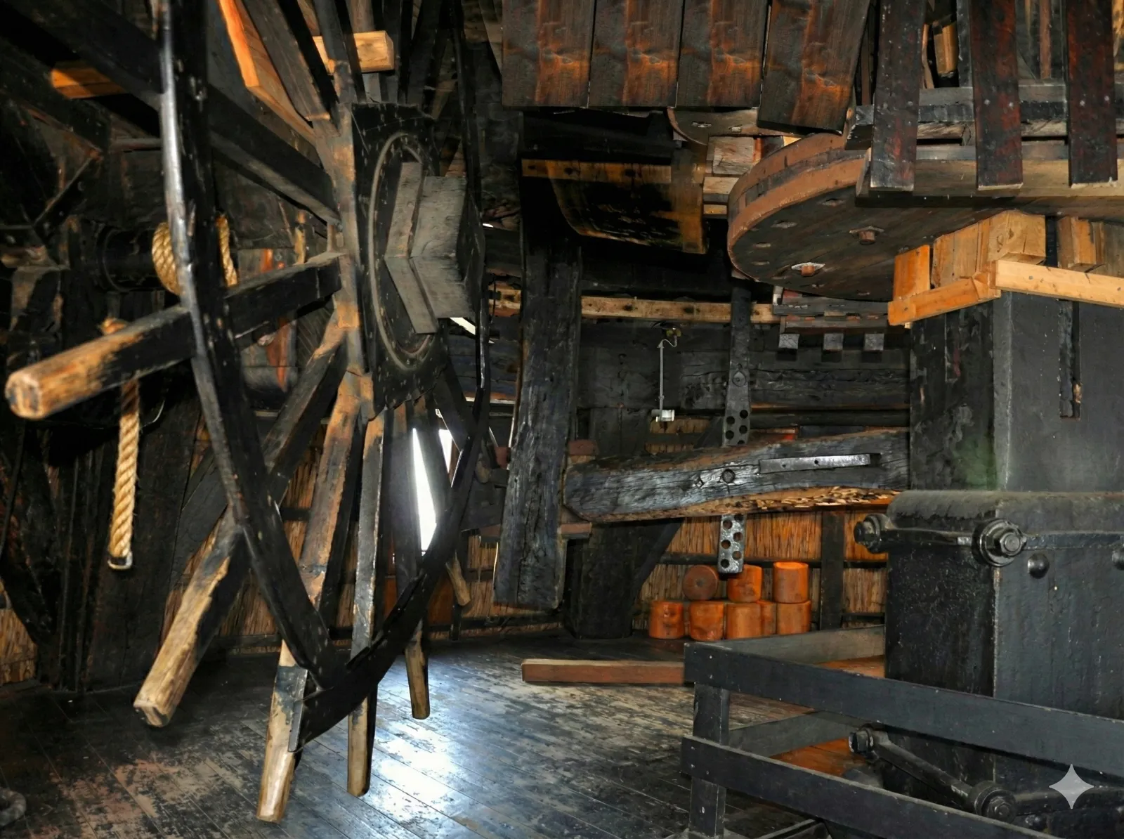 Schermerhorn windmill interior